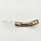 Alexandre De Paris フランス製 ヘアクリップ バレッタ ブラック ブラウン レディース アレクサンドルドゥパリ【中古】5-1130G∞