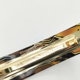 Alexandre De Paris フランス製 ヘアクリップ バレッタ ブラック ブラウン レディース アレクサンドルドゥパリ【中古】5-1130G∞