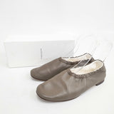 BEAUTIFUL SHOES BALLET SHOES バレエシューズ 24.5cm 定価42900円 バレエシューズ カーキブラウン レディース ビューティフルシューズ【中古】5-1222G◎