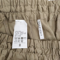 QUARTERLY CL easy wideパンツ 定価29700円 サイズM イージーワイド パンツ 25SS カーキ レディース クォータリー【中古】5-1001M♪