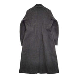 STUDIO NICHOLSON WEIR SNW リサイクルダブルツイード UK8 チェスターコート ブラック レディース スタジオ ニコルソン【中古】5-1018A♪