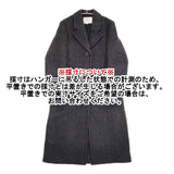 STUDIO NICHOLSON WEIR SNW リサイクルダブルツイード UK8 チェスターコート ブラック レディース スタジオ ニコルソン【中古】5-1018A♪