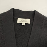 STUDIO NICHOLSON SAKE SNW 圧縮メリノウール ニット カーディガン チャコールグレー レディース スタジオ ニコルソン【中古】5-1120T∞