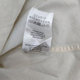 STUDIO NICHOLSON KITO コットンポプリン レギュラーカラーシャツ 長袖シャツ オフホワイト レディース スタジオ ニコルソン【中古】6-0222M∞
