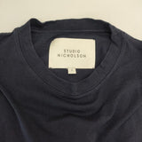 STUDIO NICHOLSON MARINE MID WEIGHT JERSEY 半袖Ｔシャツ カットソー ネイビー レディース スタジオ ニコルソン【中古】6-0510S∞