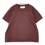 STUDIO NICHOLSON MARINE MID WEIGHT JERSEY 半袖Ｔシャツ カットソー ワインレッド レディース スタジオ ニコルソン【中古】6-0510S∞