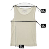 STUDIO NICHOLSON TORR Bamboo lyocell rib jersey キャミソール リヨセル タンクトップ ベージュ レディース スタジオ ニコルソン【中古】6-0510S∞