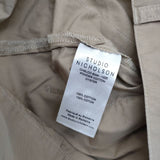 STUDIO NICHOLSON CHALCO POWDER COTTON ワイド パンツ ベージュ レディース スタジオ ニコルソン【中古】6-0222G∞