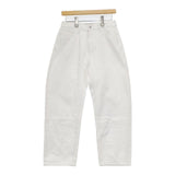 STUDIO NICHOLSON ×ISKO RUTHE SELEDGE DENIM セルビッジ デニムパンツ ホワイト レディース スタジオ ニコルソン【中古】6-0222G∞