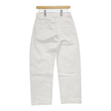 STUDIO NICHOLSON ×ISKO RUTHE SELEDGE DENIM セルビッジ デニムパンツ ホワイト レディース スタジオ ニコルソン【中古】6-0222G∞
