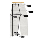 STUDIO NICHOLSON ×ISKO RUTHE SELEDGE DENIM セルビッジ デニムパンツ ホワイト レディース スタジオ ニコルソン【中古】6-0222G∞