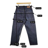 STUDIO NICHOLSON TANNARO SELEDGE DENIM セルビッジ インディゴ サイズS デニムパンツ ネイビー メンズ スタジオ ニコルソン【中古】5-1228G∞