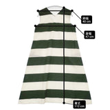 marimekko/UNIQLO 新品 Vネックフレアワンピース 定価4990円 ワンピース カーキ ベージュ レディース マリメッコ/ユニクロ【中古】6-0502S∞