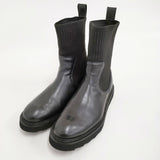 CAMINANDO BEAMS別注ニットカフアンクルブーツ サイズ7 定価37400円 ブーツ 24AW ブラック レディース カミナンド【中古】5-1011T♪