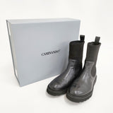 CAMINANDO BEAMS別注ニットカフアンクルブーツ サイズ7 定価37400円 ブーツ 24AW ブラック レディース カミナンド【中古】5-1011T♪