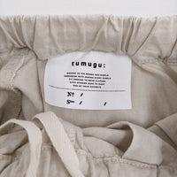 tumugu 6.3ozデニムダンガリーフル丈パンツ 定価21780円 TB25207 イージーワイド パンツ 25SS キナリ レディース ツムグ【中古】5-1001M♪
