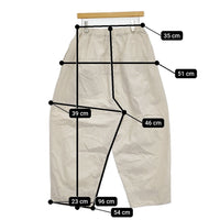 tumugu 6.3ozデニムダンガリーフル丈パンツ 定価21780円 TB25207 イージーワイド パンツ 25SS キナリ レディース ツムグ【中古】5-1001M♪