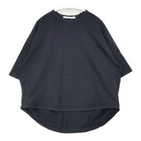 harmonie リサイクルコットン天竺ガゼット6分袖リラックスPO 62560215 Ｔシャツ カットソー ブラック レディース アルモニ【中古】6-0510S∞