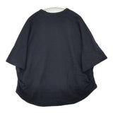 harmonie リサイクルコットン天竺ガゼット6分袖リラックスPO 62560215 Ｔシャツ カットソー ブラック レディース アルモニ【中古】6-0510S∞