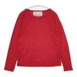 FABRIQUE ベーシックロングスリーブTシャツ 定価8250円 長袖Ｔシャツ カットソー ロンＴ レッド レディース ファブリケ【中古】6-0222M∞