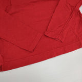 FABRIQUE ベーシックロングスリーブTシャツ 定価8250円 長袖Ｔシャツ カットソー ロンＴ レッド レディース ファブリケ【中古】6-0222M∞