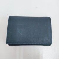 VU PRODUCT leather mini wallet FIGARO レザーミニウォレット 定価19800円 三つ折り財布 ネイビー系 レディース ヴウプロダクト【中古】5-1011G♪