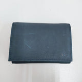 VU PRODUCT leather mini wallet FIGARO レザーミニウォレット 定価19800円 三つ折り財布 ネイビー系 レディース ヴウプロダクト【中古】5-1011G♪