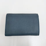 VU PRODUCT leather mini wallet FIGARO レザーミニウォレット 定価19800円 三つ折り財布 ネイビー系 レディース ヴウプロダクト【中古】5-1011G♪