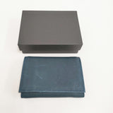 VU PRODUCT leather mini wallet FIGARO レザーミニウォレット 定価19800円 三つ折り財布 ネイビー系 レディース ヴウプロダクト【中古】5-1011G♪