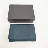 VU PRODUCT leather mini wallet FIGARO レザーミニウォレット 定価19800円 三つ折り財布 ネイビー系 レディース ヴウプロダクト【中古】5-1011G♪