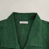 fog linen work HINA COAT VERT ヒナ コート ヴェール 定価32450円 リトアニア製 リネン コート 23SS グリーン レディース フォグリネンワーク【中古】6-0405M∞