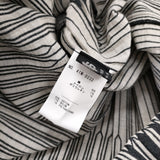NUNO 須藤玲子 Loomed tunic プリーツ チュニック ノースリーブ ワンピース ブラック ホワイト レディース【中古】6-0324S♪