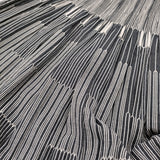 NUNO 須藤玲子 Loomed tunic プリーツ チュニック ノースリーブ ワンピース ブラック ホワイト レディース【中古】6-0324S♪