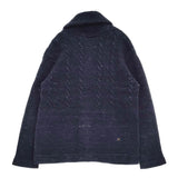 45R/45rpm コットンシェットランドの908ショールカラー 定価88000円 ジャケット ネイビー レディース フォーティーファイブアールピーエム【中古】5-1123T♪
