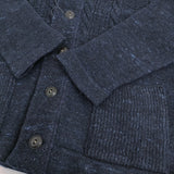 45R/45rpm コットンシェットランドの908ショールカラー 定価88000円 ジャケット ネイビー レディース フォーティーファイブアールピーエム【中古】5-1123T♪