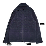 45R/45rpm コットンシェットランドの908ショールカラー 定価88000円 ジャケット ネイビー レディース フォーティーファイブアールピーエム【中古】5-1123T♪