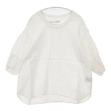 si-si-si comfort リネンプルオーバー 半袖 ブラウス シャツ キナリ オフホワイト レディース スースースーコンフォート【中古】6-0510S∞