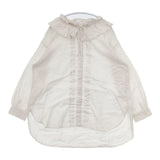 nest Robe/UpcycleLino 01213-1035 ラッフルカラー 定価25300円 ブラウス シャツ アイボリー レディース ネストローブ/アップサイクルリノ【中古】6-0408M∞