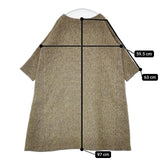 45R/45rpm アーミッシュツイードワンピース ドレス 定価63800円 ワンピース カーキ ネイビー レディース フォーティーファイブアールピーエム【中古】5-1120T∞