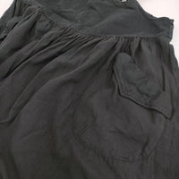 nest Robe UpcycleLino チノコンビサロペットワンピース 定価37400円 ワンピース 25SS ブラック レディース ネストローブ【中古】5-1001M♪