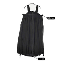 nest Robe UpcycleLino チノコンビサロペットワンピース 定価37400円 ワンピース 25SS ブラック レディース ネストローブ【中古】5-1001M♪
