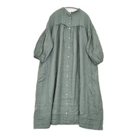nest Robe ラミータックカラー2wayワンピース 定価44000円 01252-1088 ワンピース 25SS グリーン レディース ネストローブ【中古】5-1011M♪