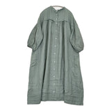 nest Robe ラミータックカラー2wayワンピース 定価44000円 01252-1088 ワンピース 25SS グリーン レディース ネストローブ【中古】5-1011M♪