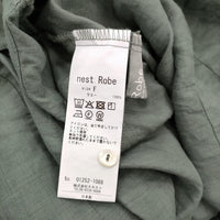 nest Robe ラミータックカラー2wayワンピース 定価44000円 01252-1088 ワンピース 25SS グリーン レディース ネストローブ【中古】5-1011M♪