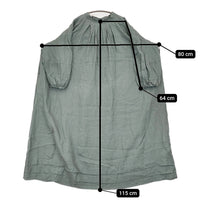 nest Robe ラミータックカラー2wayワンピース 定価44000円 01252-1088 ワンピース 25SS グリーン レディース ネストローブ【中古】5-1011M♪