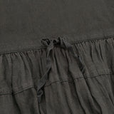 nest Robe コットンリネンドッキング ノースリーブ ロングワンピース 01242-1519 ワンピース 24SS ブラック レディース ネストローブ【中古】6-0407S♪