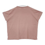 handvaerk IP42-01 フレンチスリーブ 半袖Ｔシャツ カットソー ピンク レディース ハンドバーク【中古】6-0510S∞