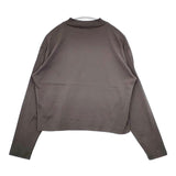 handvaerk ペルー製 モックネック IP42-02 長袖Ｔシャツ カットソー ロンＴ グレー レディース ハンドバーク【中古】6-0222M∞