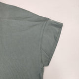 handvaerk IP42-01 フレンチスリーブ 半袖Ｔシャツ カットソー ブルーグリーン レディース ハンドバーク【中古】6-0510S∞