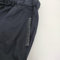 INDIA INDUSTRY スビンコットン 刺繍エラスティックパンツ 定価27500円 インド製 25SS 紺 レディース インディアインダストリー【中古】5-1001M♪